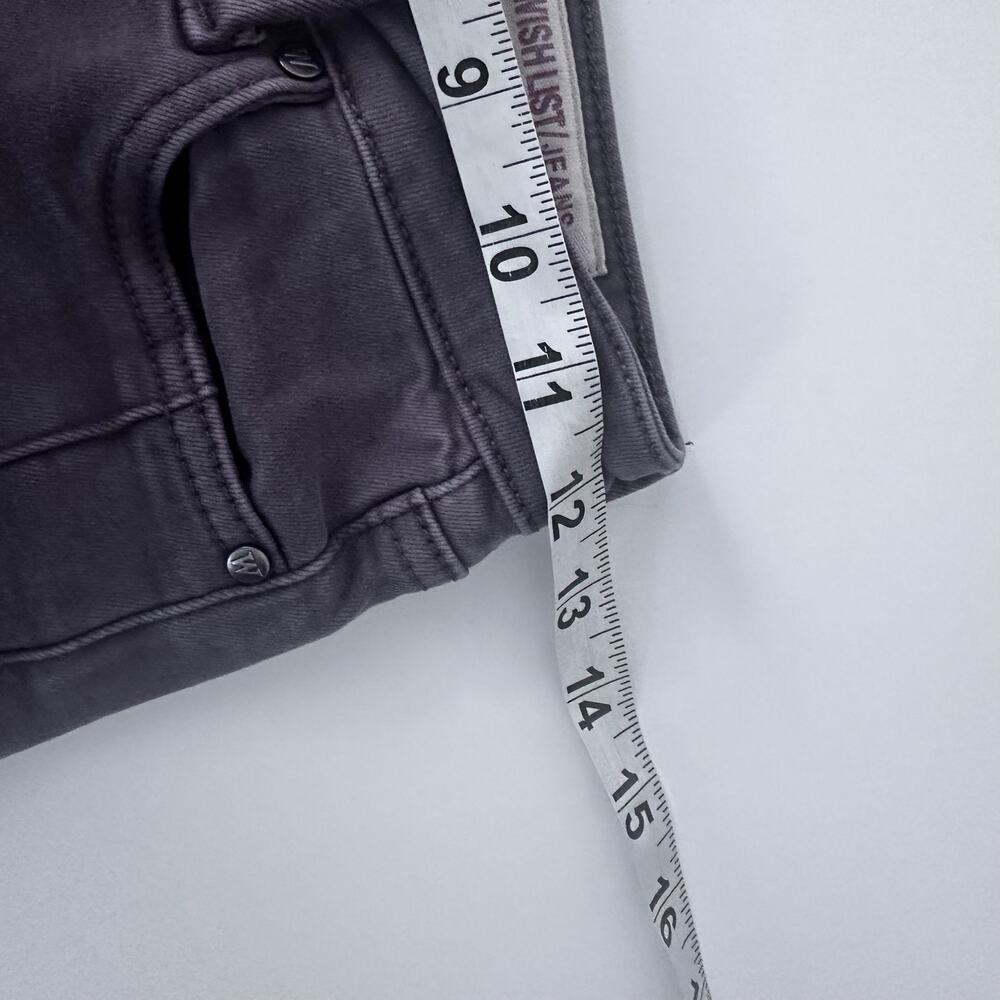 WishList Moto Style Gray Jeans with Ankle Zippers - Size Small - Picture 6 of 9